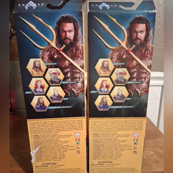 DC Aquaman and Black Manta Action Figure Set - Blue and Black - Picture 6 of 6